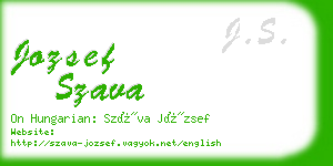 jozsef szava business card